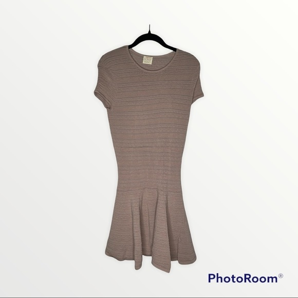 TORN BY RONNY KOBO x SHOPBOP Ribbed Cap Sleeve Vivienne Dress, Nude, Size M - Picture 8 of 9